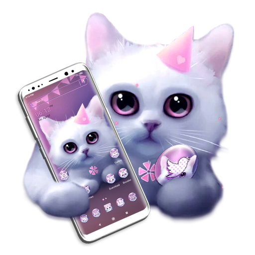 Cute Kitty Launcher Themes icon