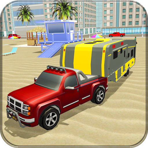 Extreme Off-Road Campervan 3D Truck Simulator 18 icon