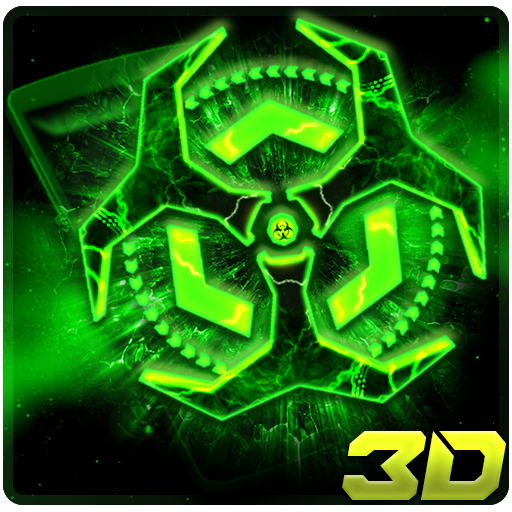 3D Biohazard Fluorescent Theme icon
