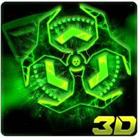 3D Biohazard Fluorescent Theme