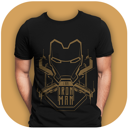 Men Designed T-Shirt Foto Suit icon