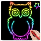 Neon Coloring &amp; Drawing icon