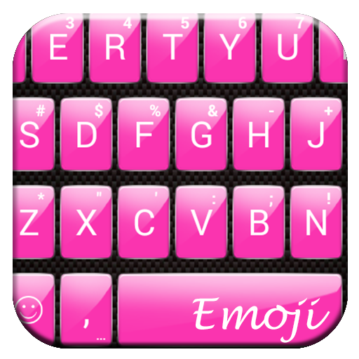 Gloss Pink Emoji Keyboard icon