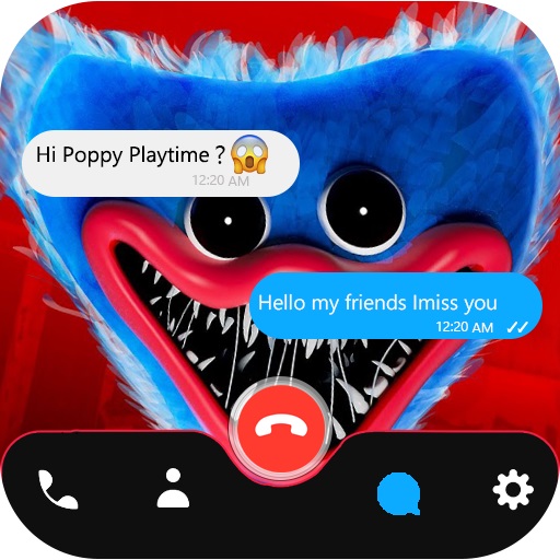 Poppy Playtime horror fake call video icon