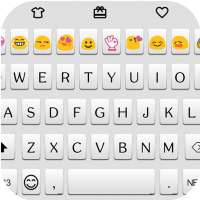 Simple White Emoji Keyboard