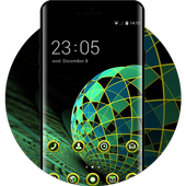 Fantasy geometry theme ball surface wallpaper icon