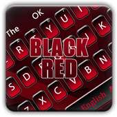 Black red minimalist business keyboard theme on 9Apps