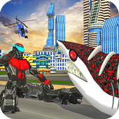 Robot Shark Simulator:Angry Shark Attack icon