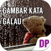 ikon Gambar Kata Galau