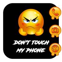 Don't Touch My Phone Emoji APUS Launcher Theme