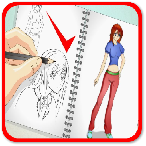 How to draw Manga icon