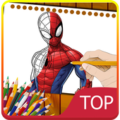 How To draw Spiderman Characters icon
