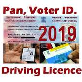 Pan Card Voter Driving Licence-2019 on 9Apps