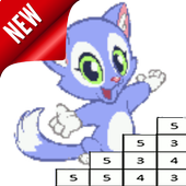 Cat Pixel Art - Cat Color by Number icon
