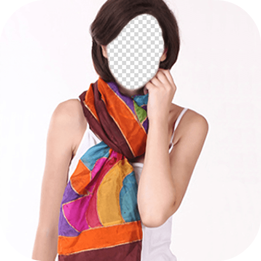 Girls Scarf Photo Frames icon