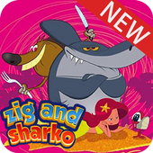funny zig and sharko icon