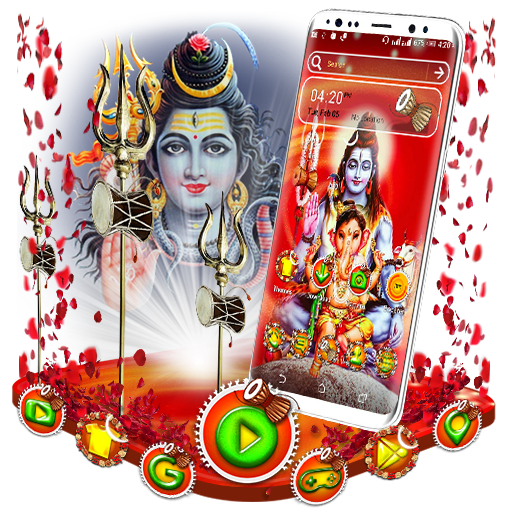 Shiva and Ganehsa Launcher Theme أيقونة