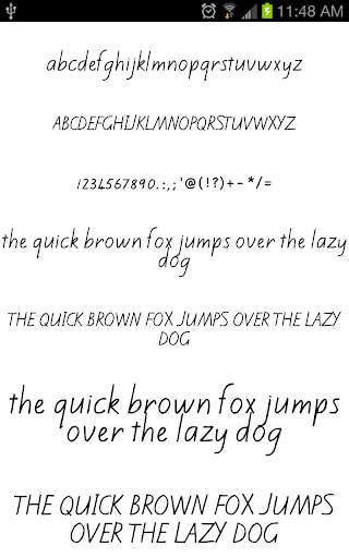 Written Fonts for FlipFont screenshot 3