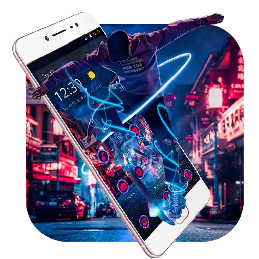 ikon Neon Street Handsome Boy Theme