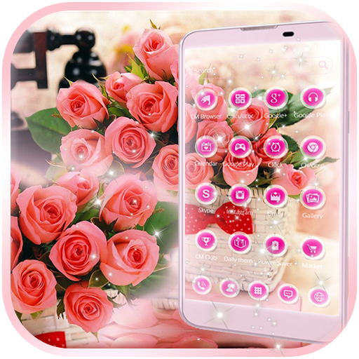 Pink Rose Love Theme icon