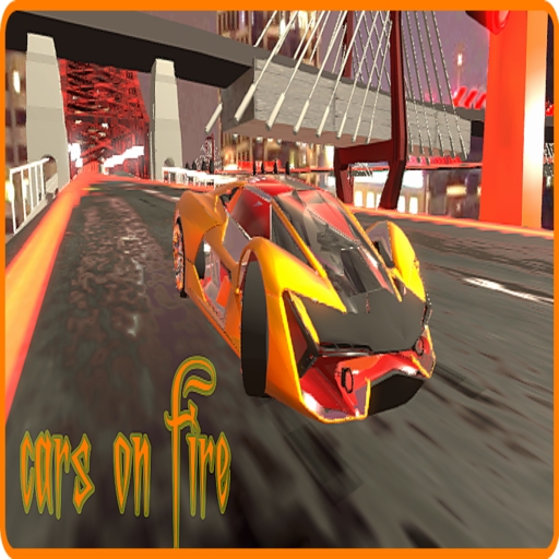 Cars On fire icon