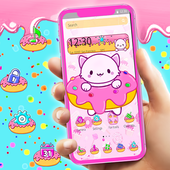 Lovely Cat Donuts Theme icon