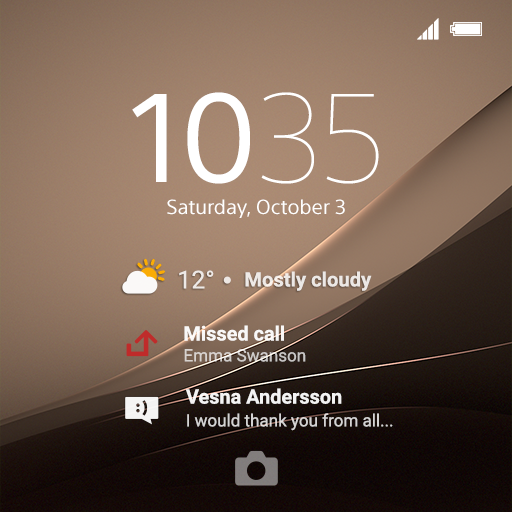 XPERIA™ Theme: Copper icon