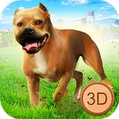 Pitbull Dog Simulator Fighting 3D