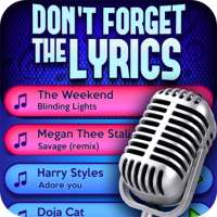 Don't Forget the Lyrics on 9Apps