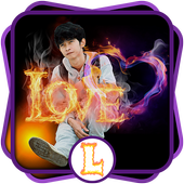 Fire Text Photo Editor icon