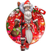 3D Christmas Santa Keyboard Theme icon