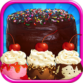 Cake &amp; Ice Cream Maker FREE - Kids cooking Games icon