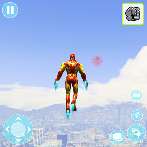 Iron Hero Robot Crime City 3D icon