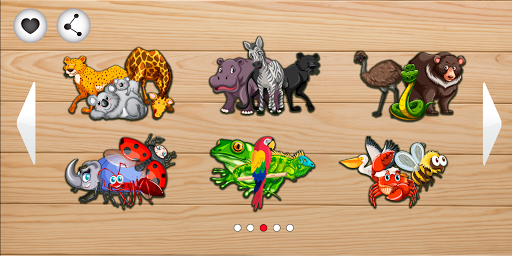 Animals puzzle games for kids screenshot 2