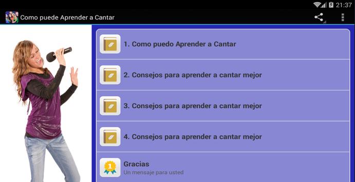 Como puedo Aprender a Cantar screenshot 6