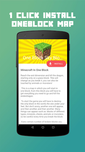 One Block Sky Block Map for MCPE screenshot 1