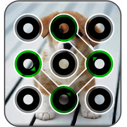 puppy pattern lock screen icon