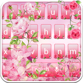 Spring Flowers Rose Keyboard иконка