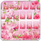 Spring Flowers Rose Keyboard