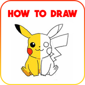 How To Draw Pikachu Character icon
