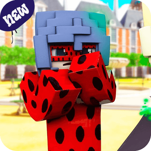 Noir LadyBug Mod pour Minecraft PE أيقونة
