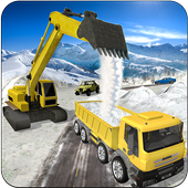 Heavy Excavator Crane Simulator: Snow Rescue icon
