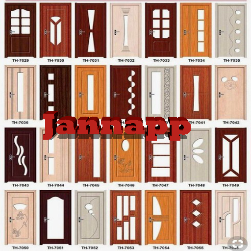 wooden door design icon