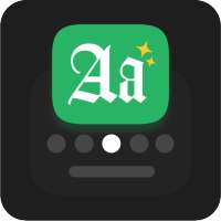 Stylish keyboard and fonts art