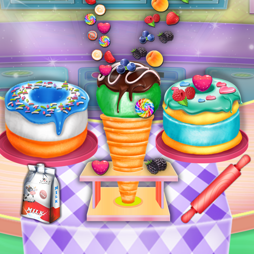 Ice Cream Donuts Maker: Dessert Cooking Games icon