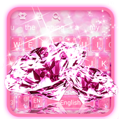 Pink Glitter Keyboard icon