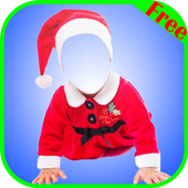 edit de foto do bebê de Santa icon