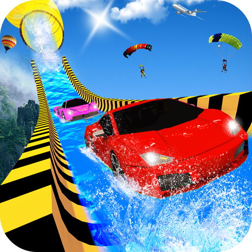 Water Slide Car Racing adventure 2019 icon