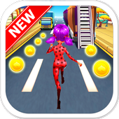 Subway Ladybug Run 3D Games icon
