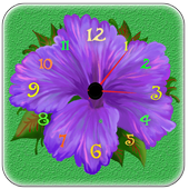 Flower Live  Clock Wallpaper icon